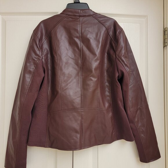 Kenneth Cole Women's Faux Leather Jacket NWOT - Picture 3 of 4